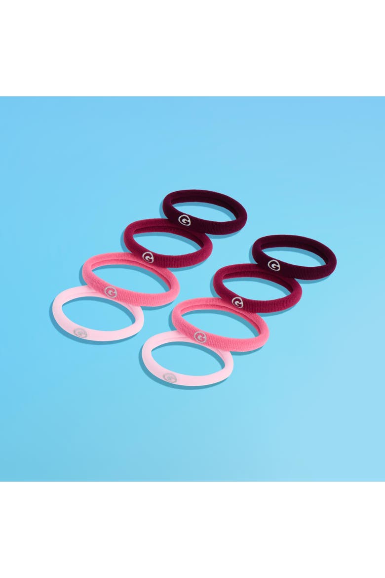 Any Fit Hair Bands, Damage Free Hair Ties Made with Seamless Microfiber Elastics, Alternate, color, Pink