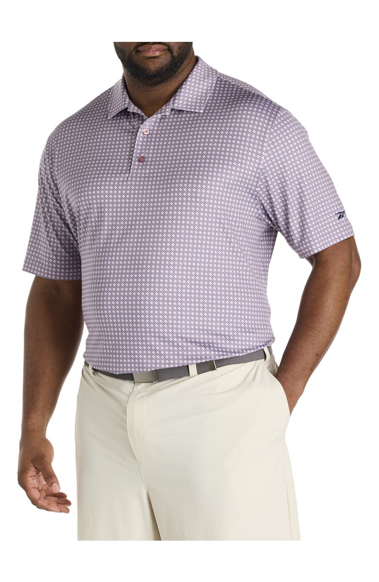 Reebok Big & Tall Basketweave Performance Polo Shirt, Main, color, Infused Lilac