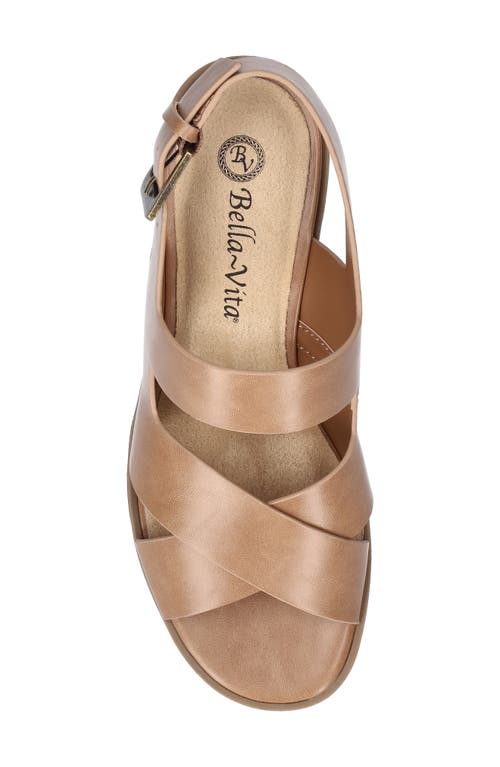 Bella Vita Cameron Slingback Sandal In Beige