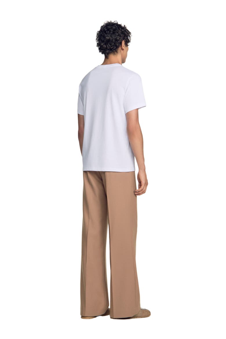 Cotton logo T-shirt, Alternate, color, White