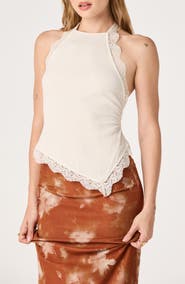 ASTR the Label Zoe Lace Halter Top