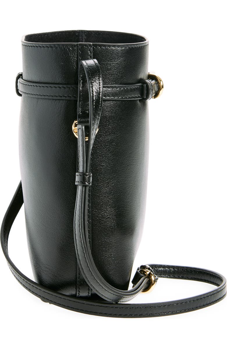 Givenchy Voyou Leather Pouch Crossbody Bag, Alternate, color, Black