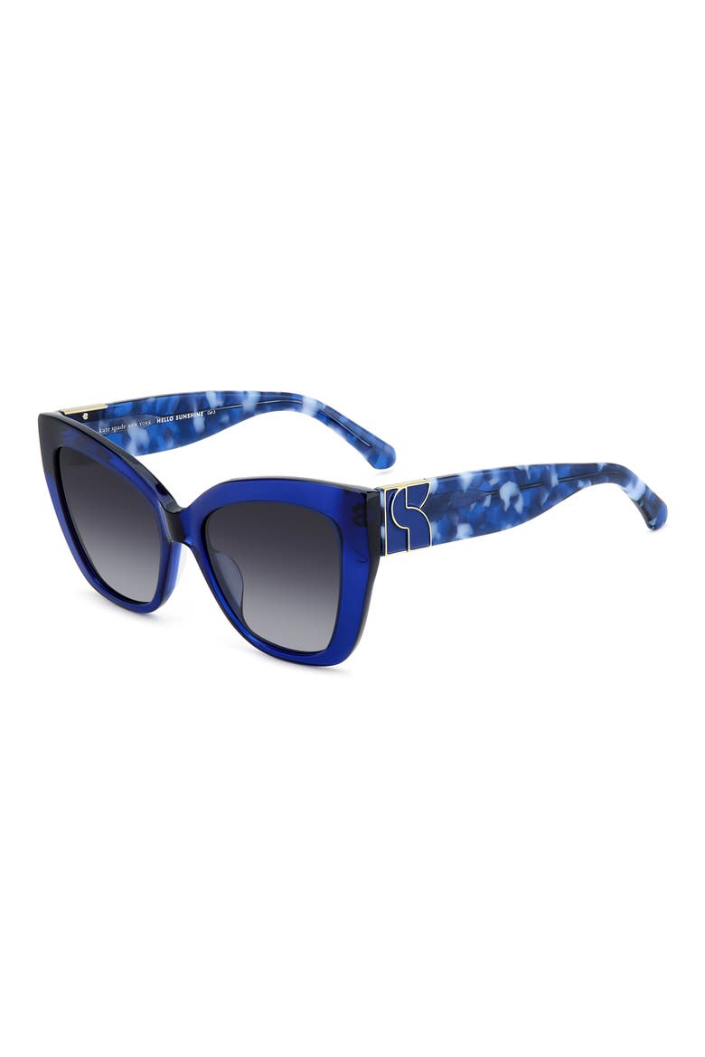 54mm Cat Eye Sunglasses, Alternate, color, BLUE