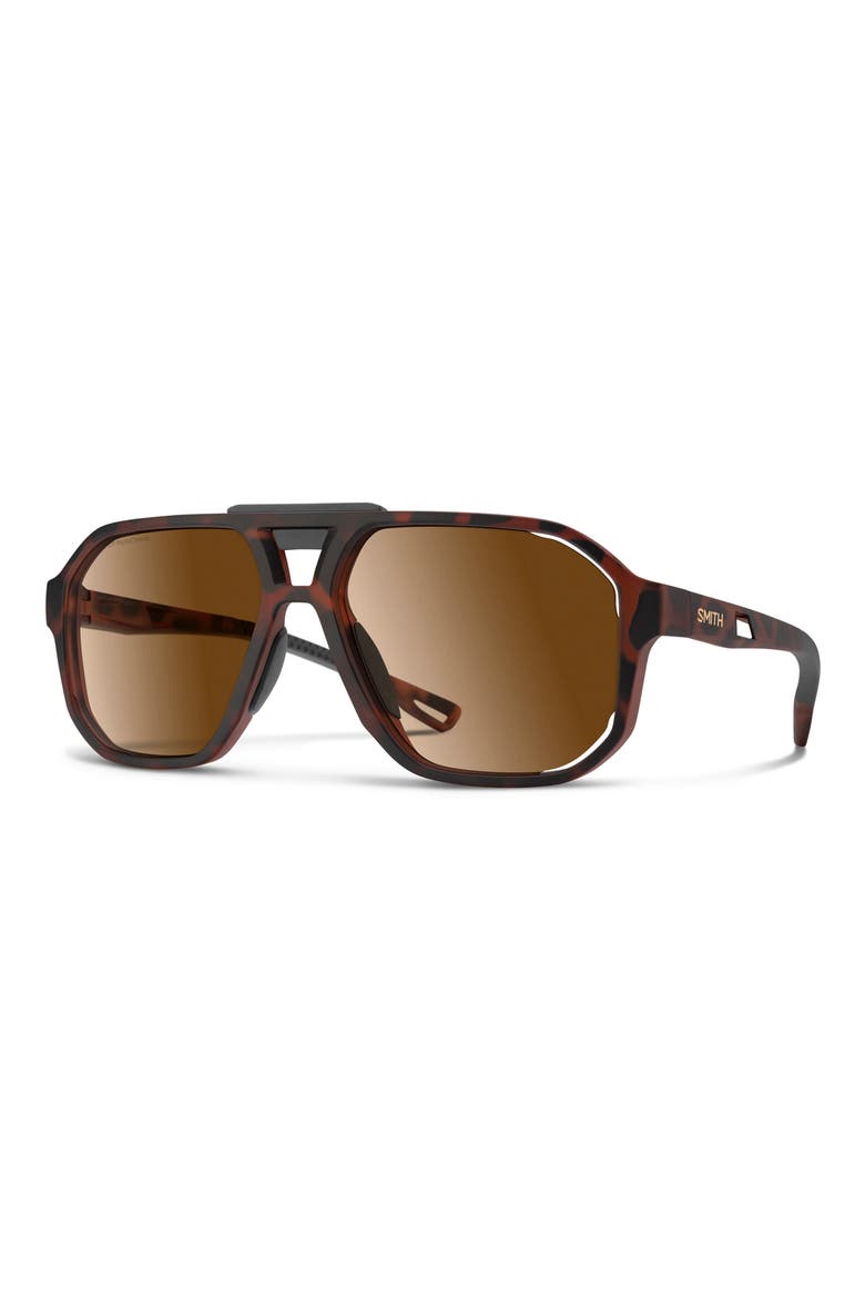 Truss 57mm Sunglasses, Alternate, color, TORTOISE / PHOTOCHROMIC BROWN