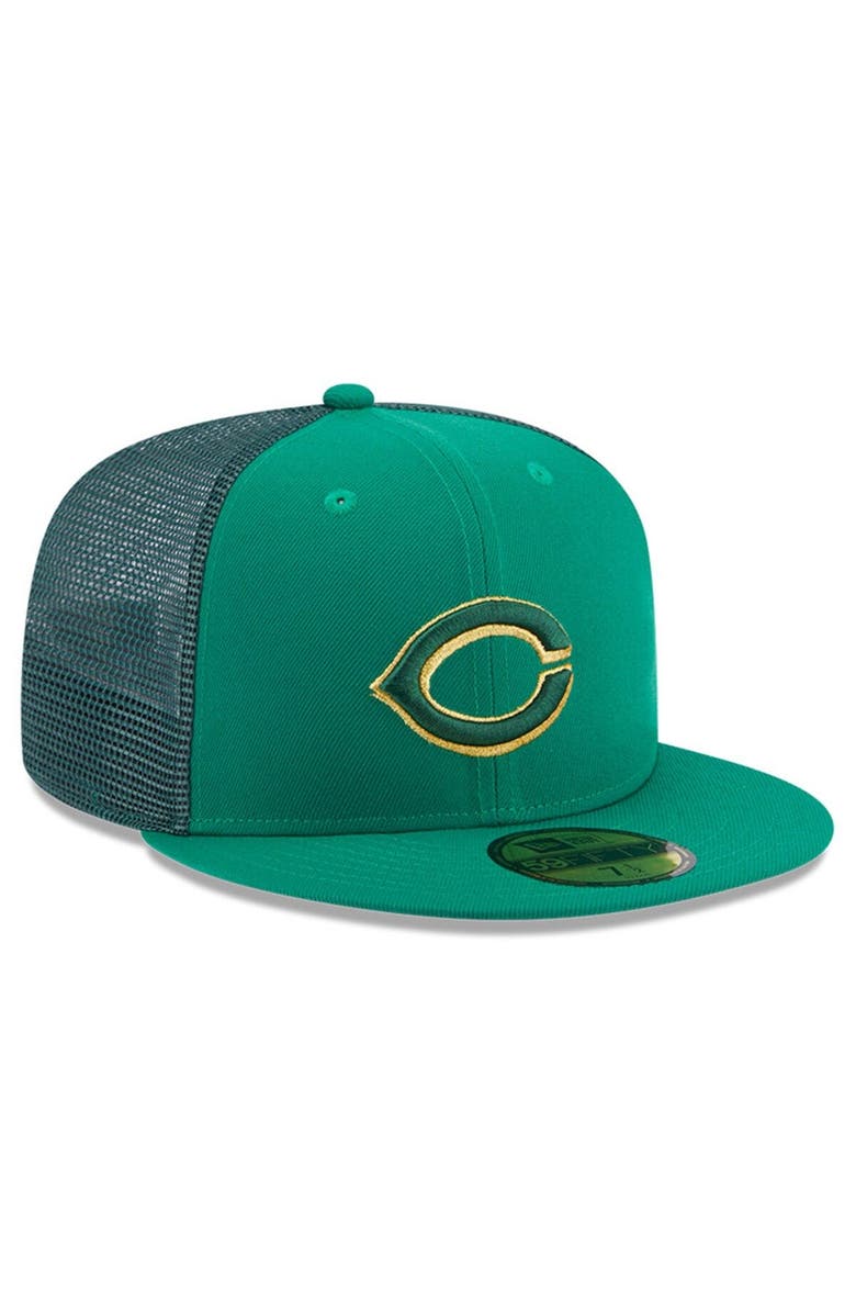 New Era Men's New Era Kelly Green Cincinnati Reds 2023 St. Patrick's Day 59FIFTY Fitted Hat, Alternate, color,