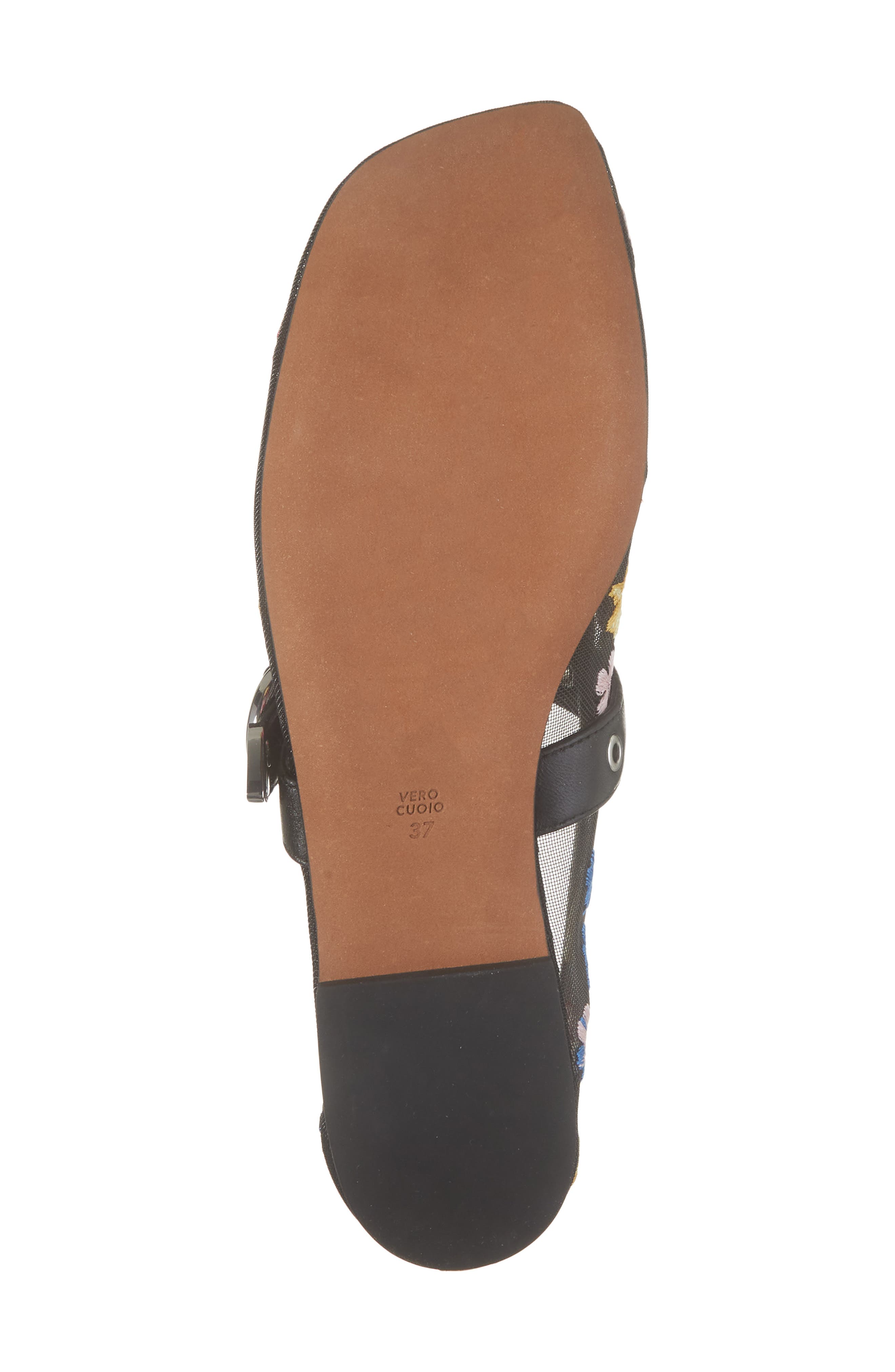 3.1 Phillip Lim Flowerworks Mesh Mary Jane Flat, Alternate, color, Black Multi