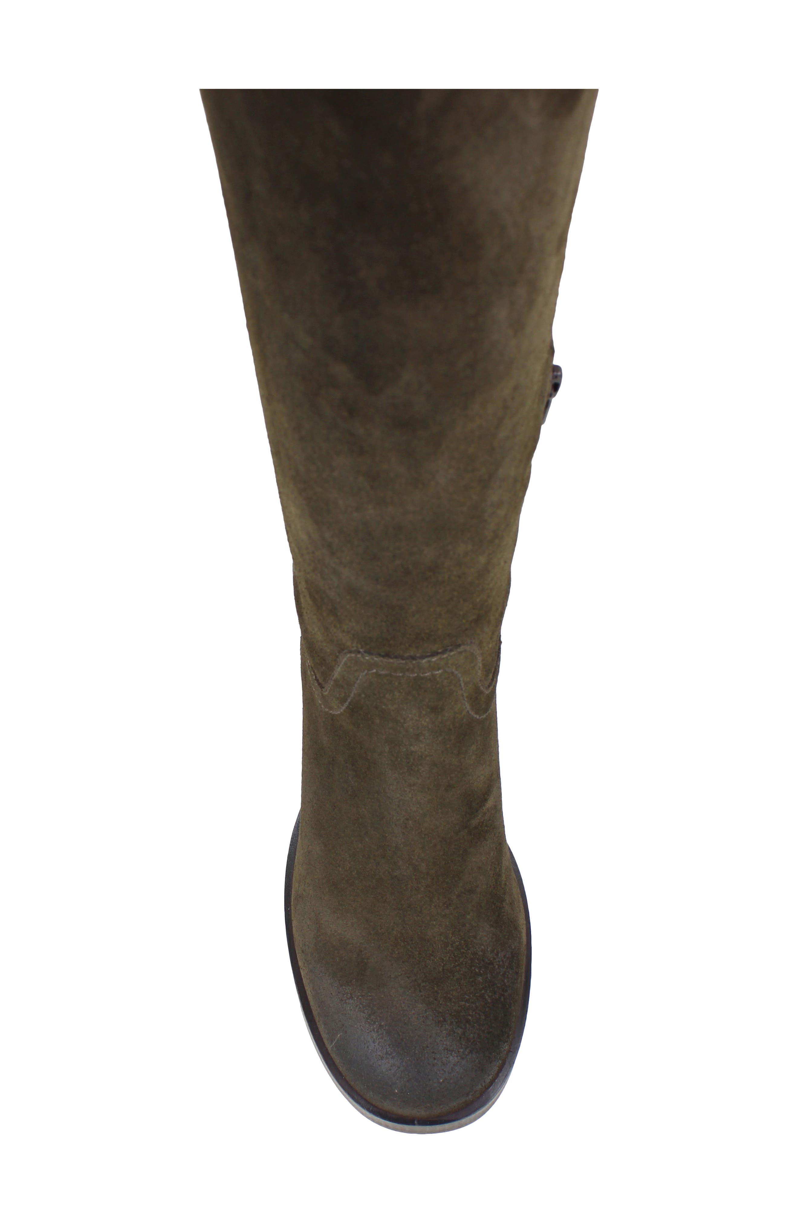Casper Knee High Block Heel Boot, Alternate, color, BRWN SUEDE