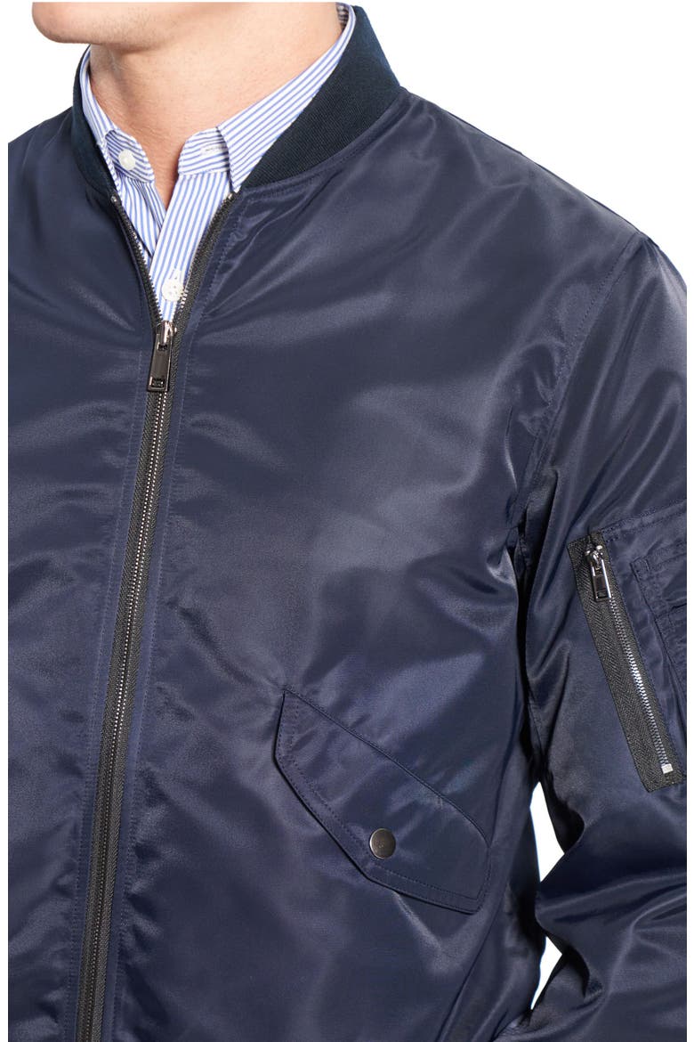 Flight Bomber Jacket, Alternate, color, BALTIC
