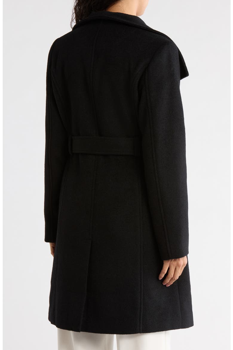 Wool Blend Wrap Coat, Alternate, color, BLACK