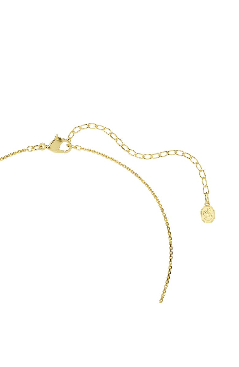 Swarovski Hyperbola Pendant Necklace, Alternate, color, White/ Gold