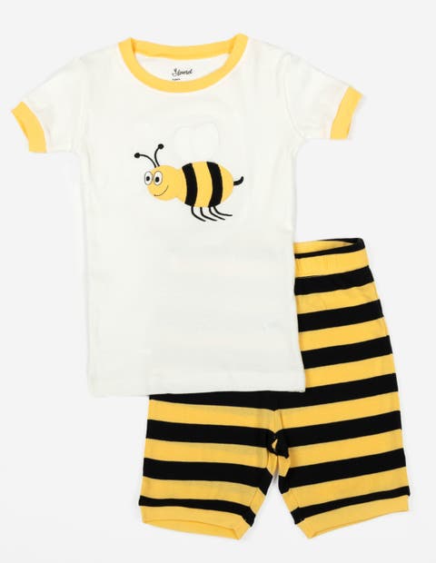 Kids Cotton Two-Piece Short Printed Pajamas, Animals & Characters (Toddler, Little Kid & Big Kid)