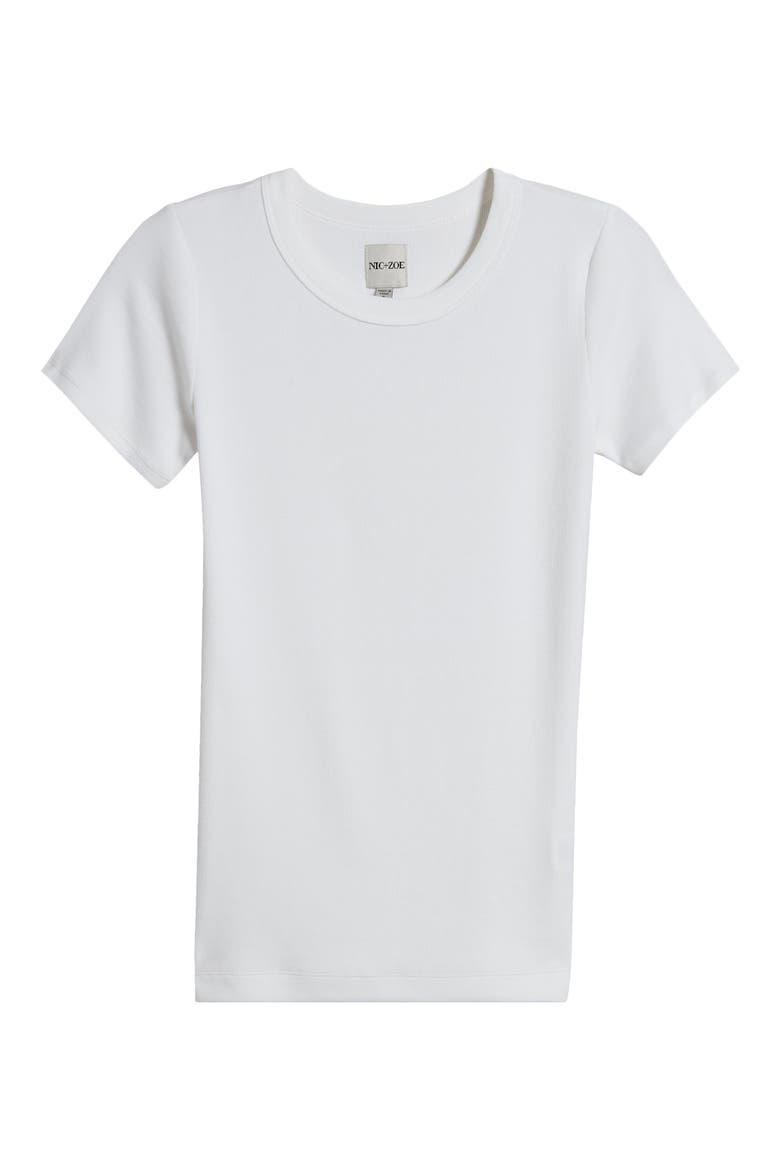 Perfect Crewneck Rib Top, Alternate, color, PAPER WHITE