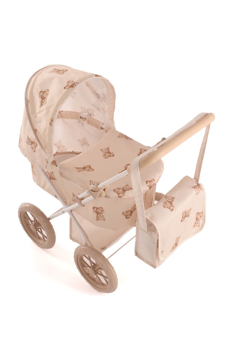 Roma Prams Teddy My First Doll Pram, Beige & Bear, Convertible 2 In 1, Kids 2+, Alternate, color, Beige