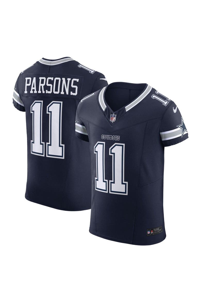Men's Nike Micah Parsons Navy Dallas Cowboys Vapor F.U.S.E. Elite Jersey, Main, color, Navy