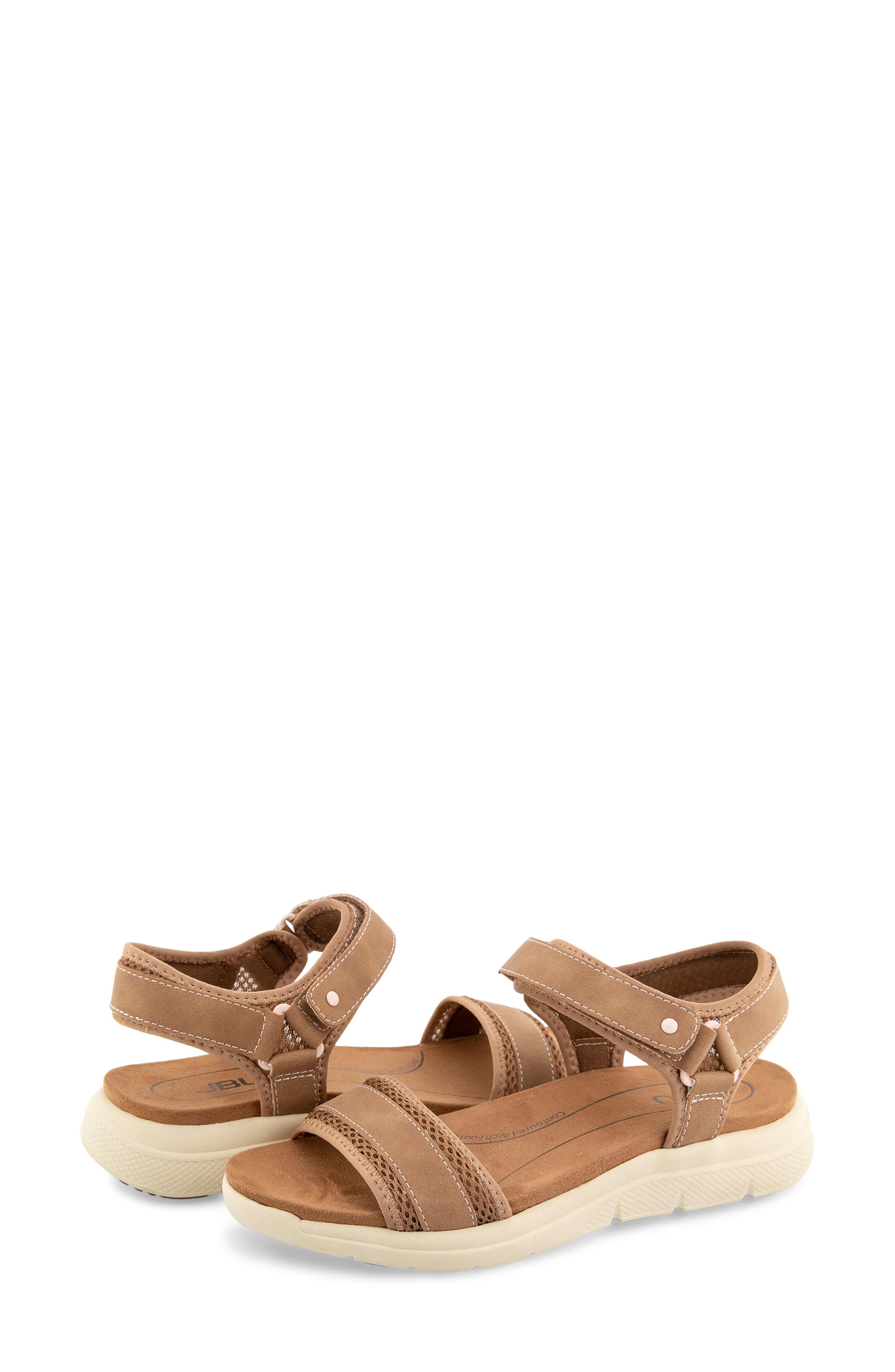 JBU Ellewood Ankle Strap Sandal, Alternate, color, Tan/ Petal