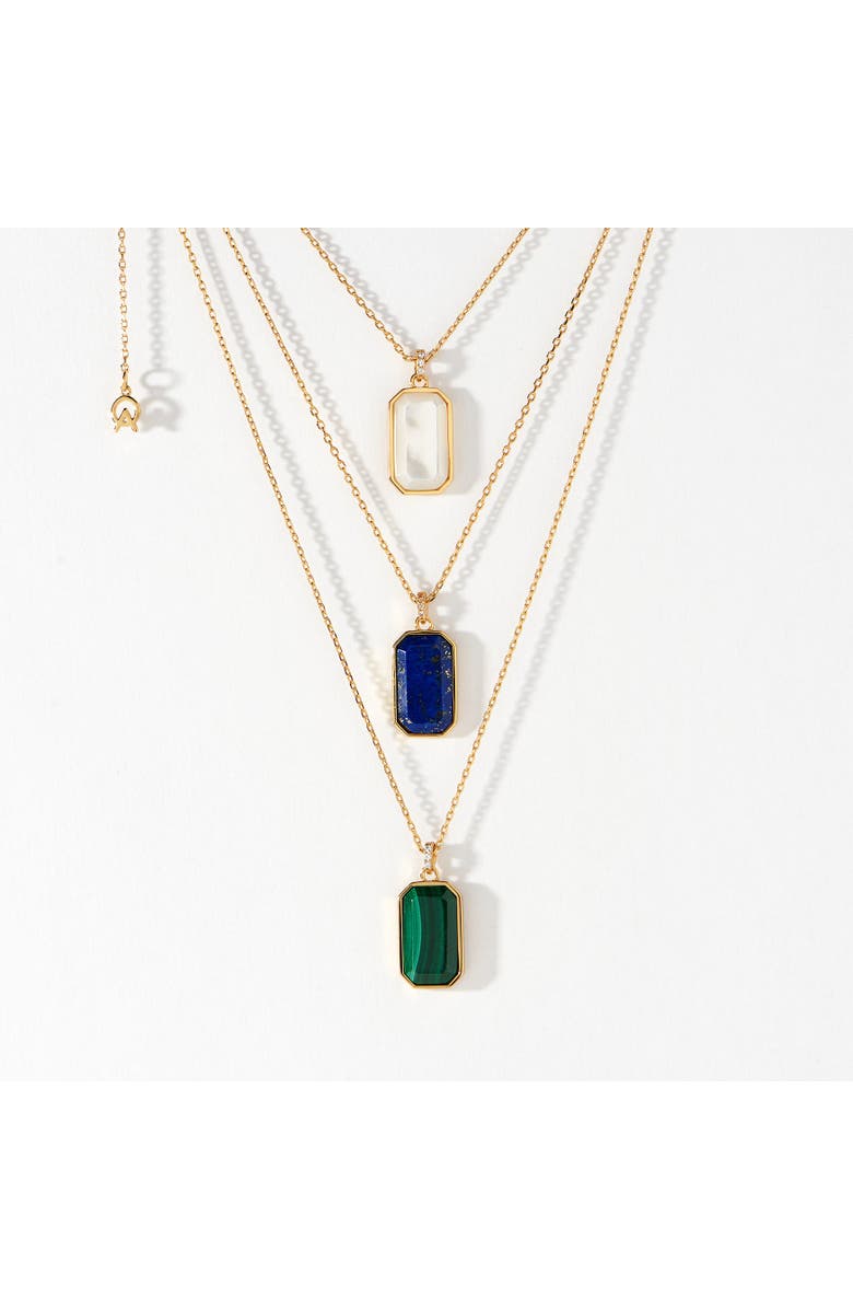 Ora Ana The Tessa Tag Necklace, Alternate, color, Malachite