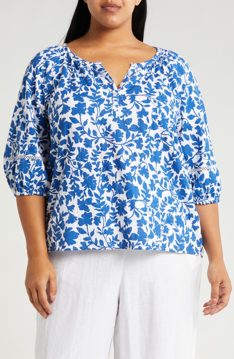 Caslon<sup>®</sup> Duo Gauze Top, Main, color,