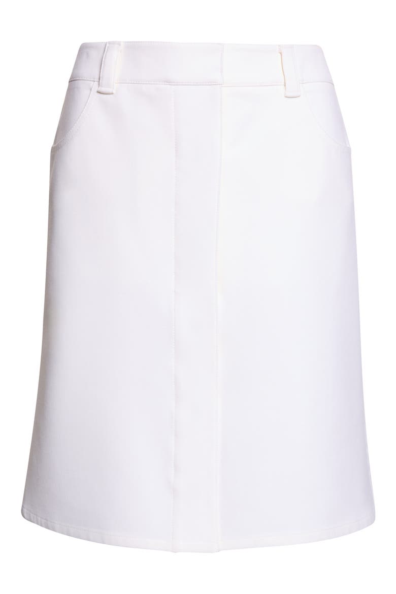 A-Line Stretch Twill Skirt, Main, color, HERITAGE WHITE