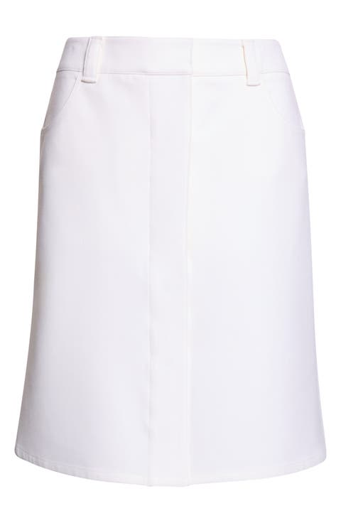 A-Line Stretch Twill Skirt