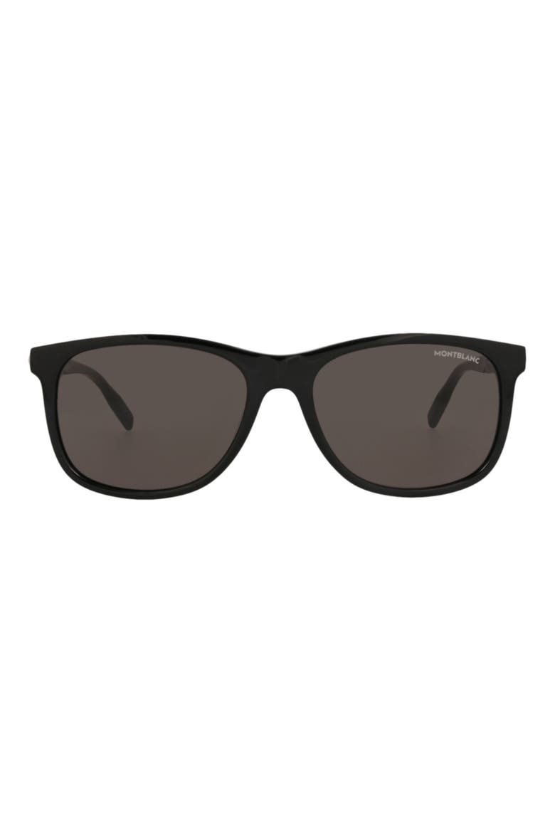 Core Square Sunglasses, Main, color, BLACK BLACK GREY