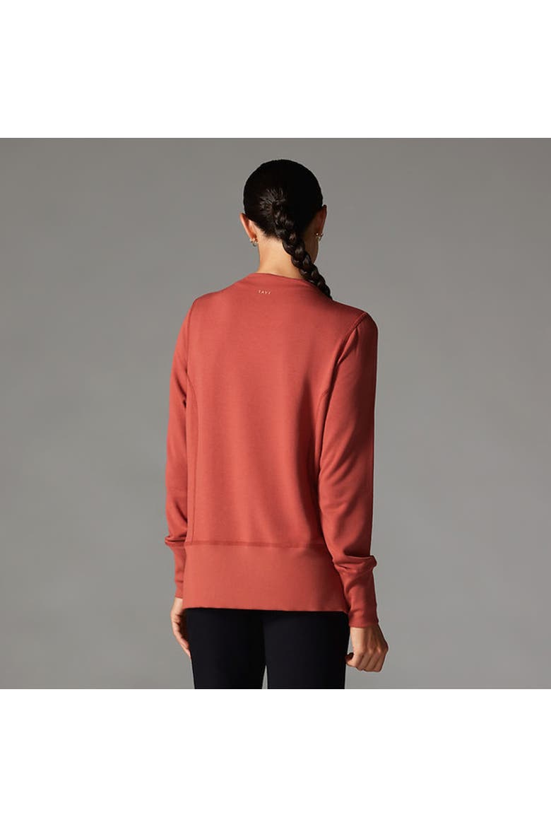 Cozy Funnel Neck Sweatshirt, Alternate, color, SPICE