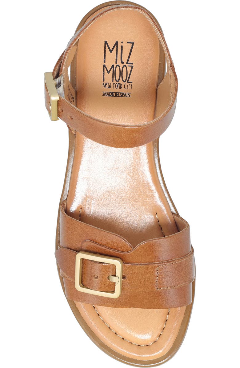 Miz Mooz Symone Ankle Strap Sandal, Alternate, color, Brandy