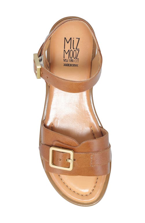 Miz Mooz Symone Ankle Strap Sandal In Brandy