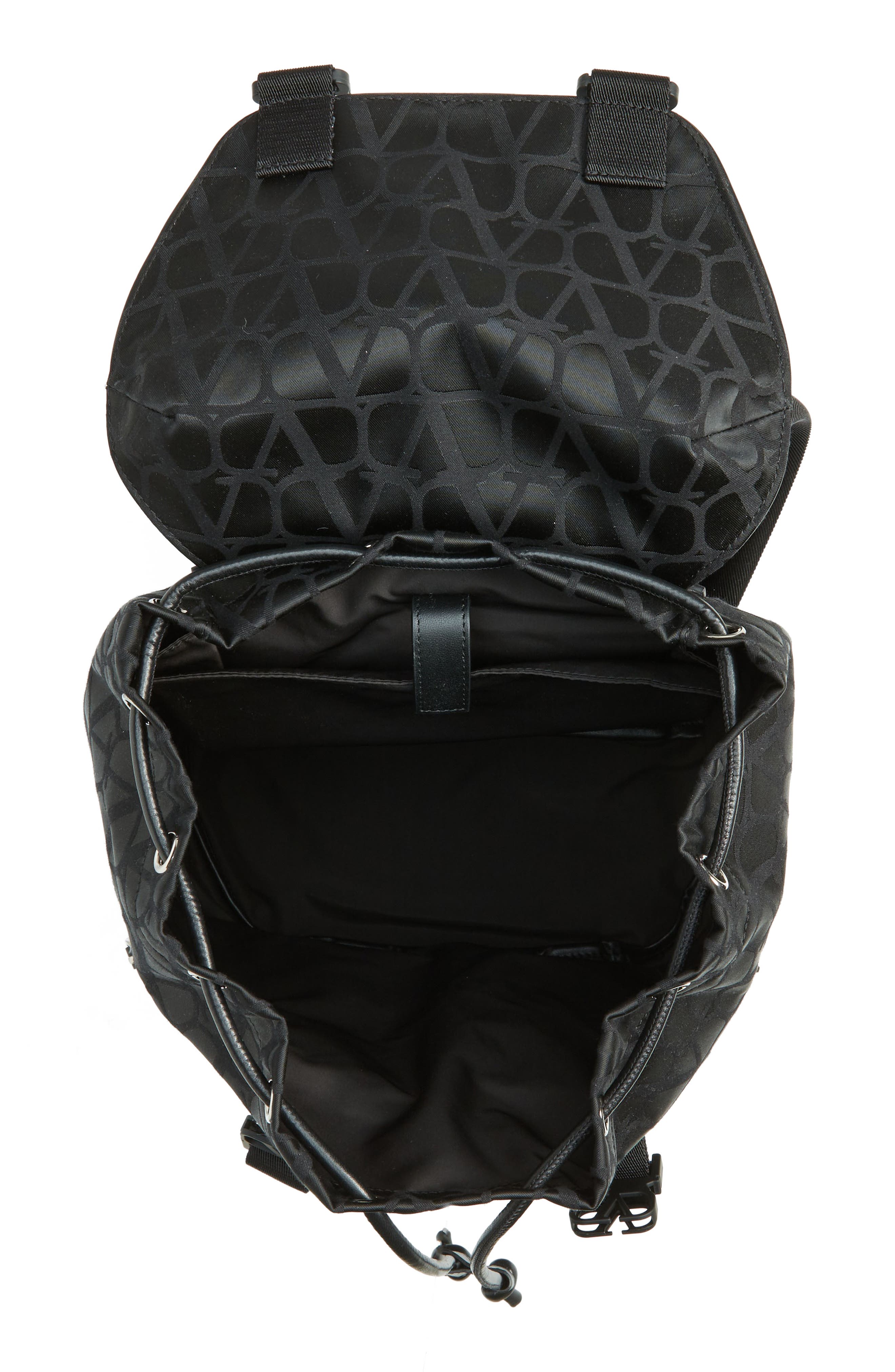 Valentino Garavani Toile Monogram Logo Canvas Backpack, Alternate, color, 