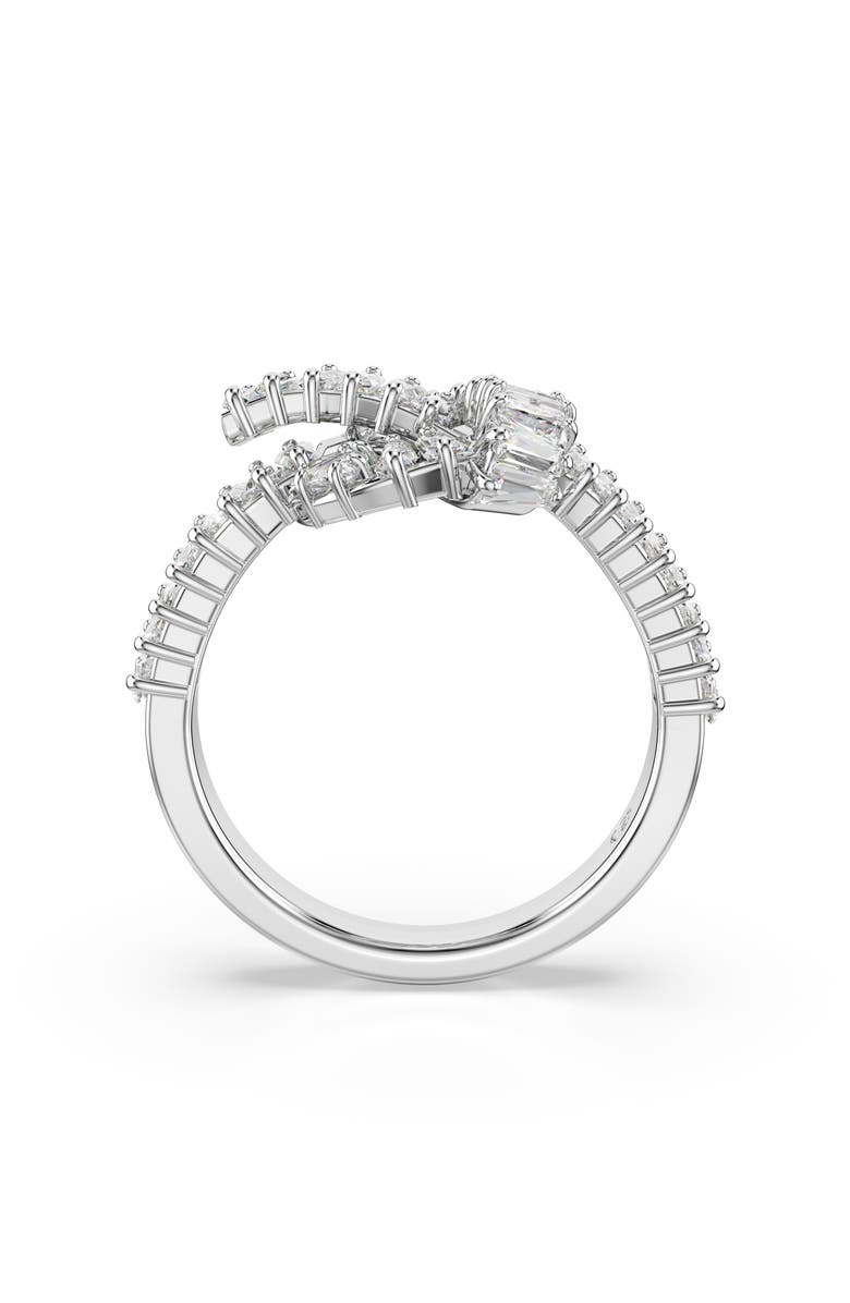 Swarovski Matrix Knot Ring, Alternate, color, White/ Silver