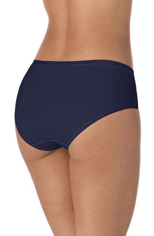 Dkny Table Top Stretch Cotton Blend Briefs In Blue