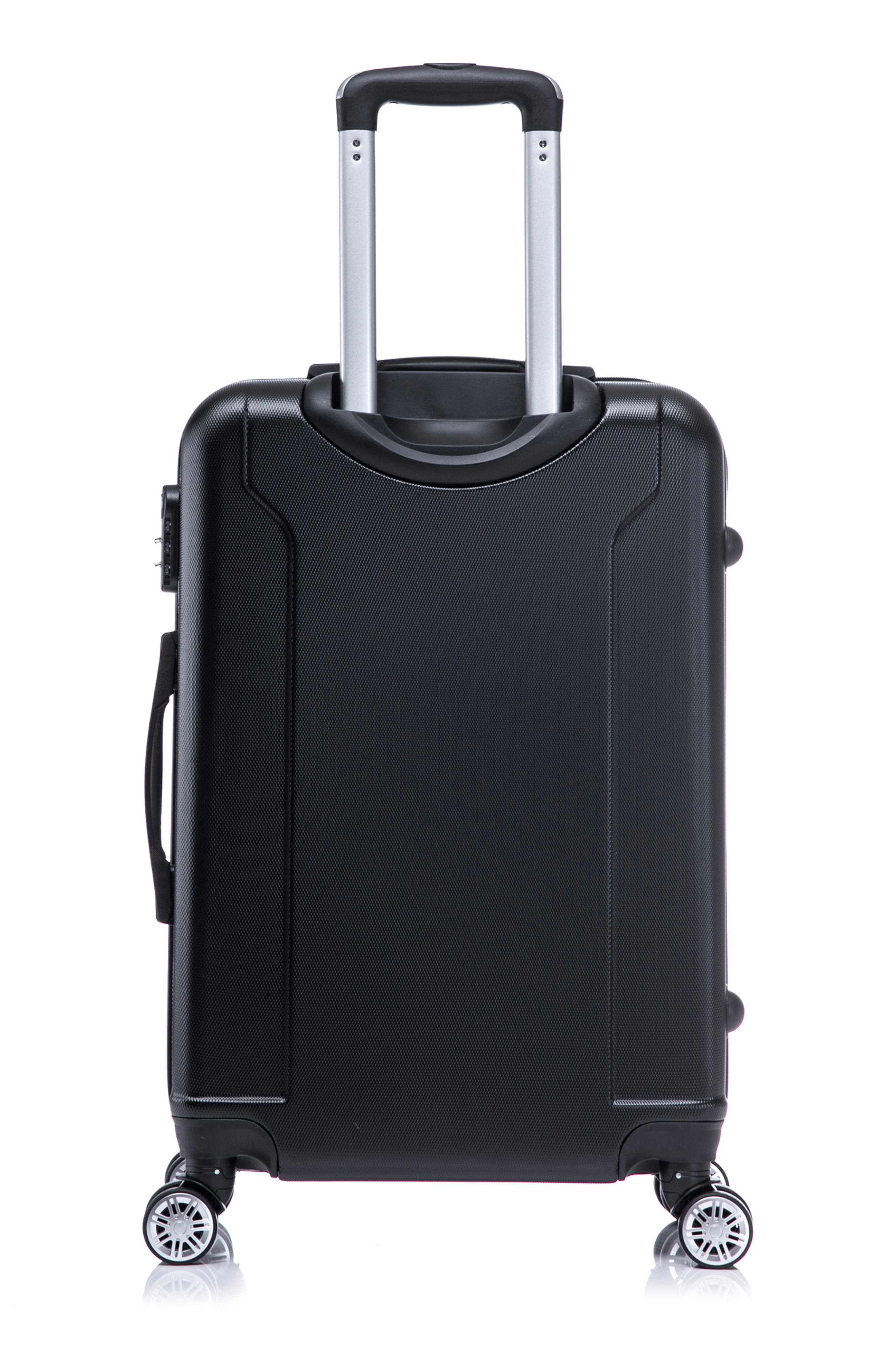 TUCCI Lustria Hardshell 3-Piece Spinner Luggage Set, Alternate, color, Black