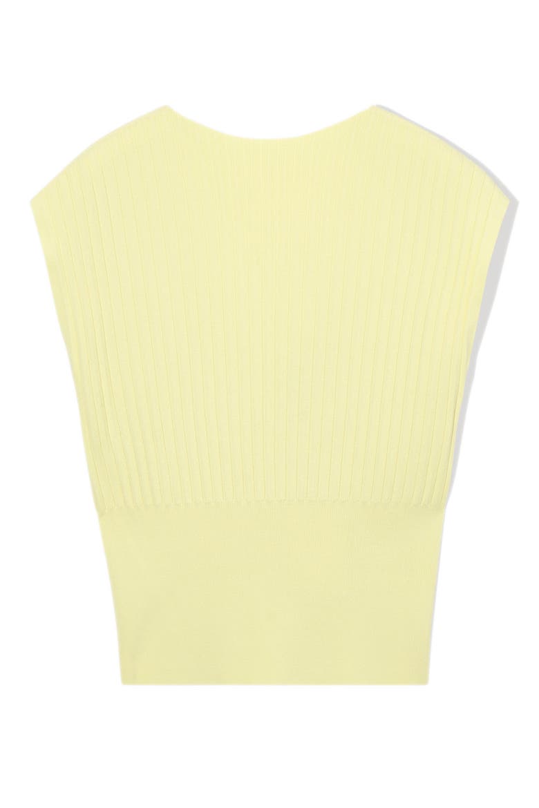Rib Knit Top, Alternate, color, YELLOW LIGHT KY