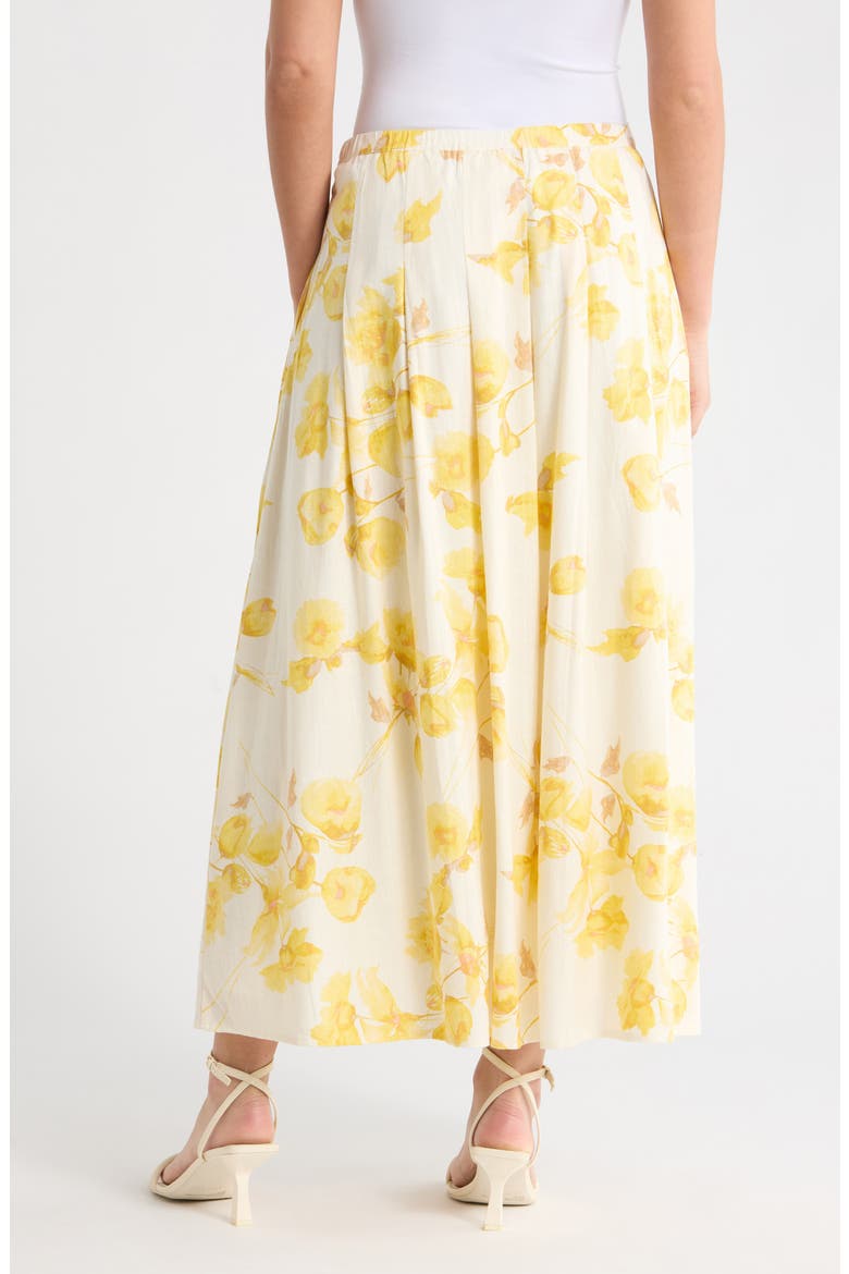 Floral Maxi Skirt, Alternate, color, NEW IVORY