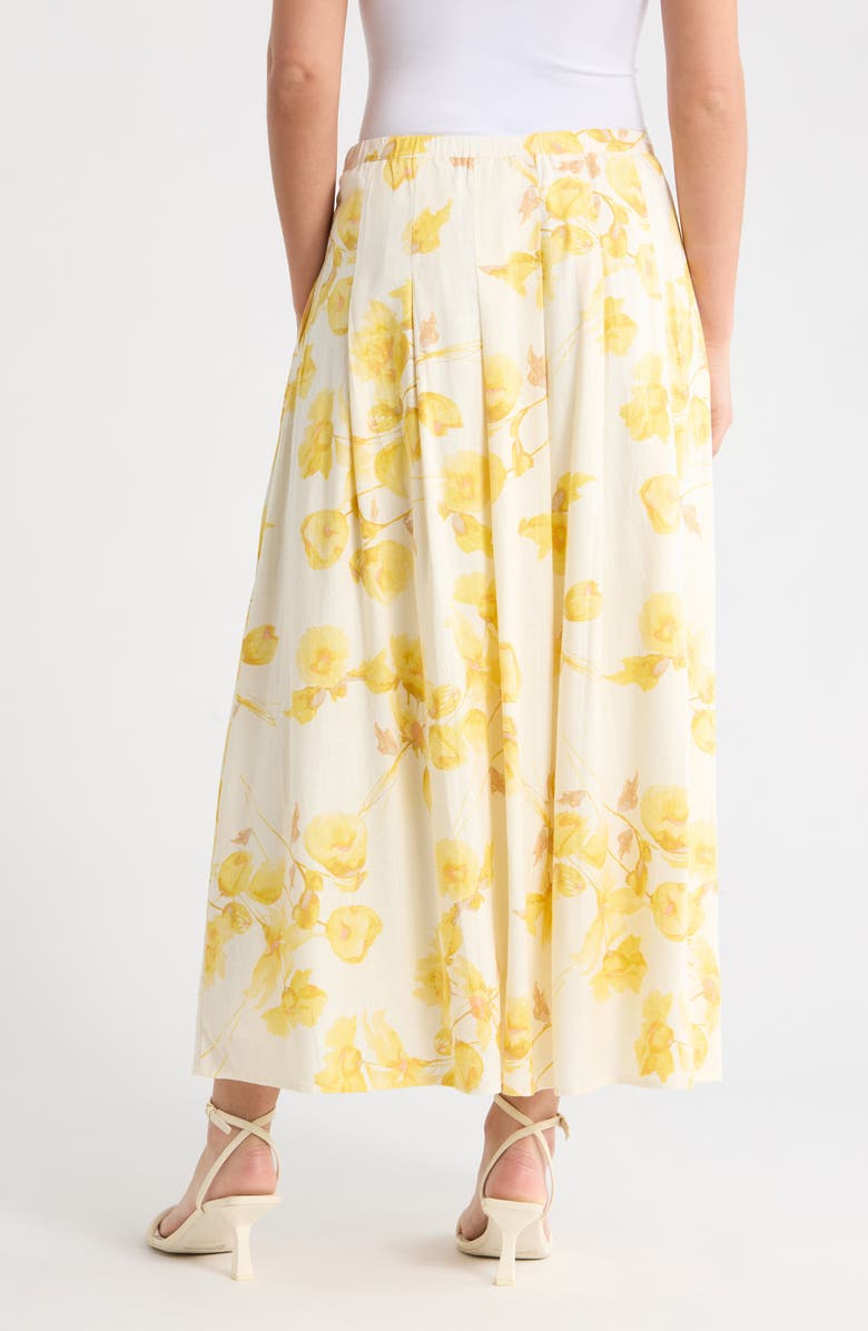 Vince Camuto Floral Maxi Skirt, Alternate, color, New Ivory