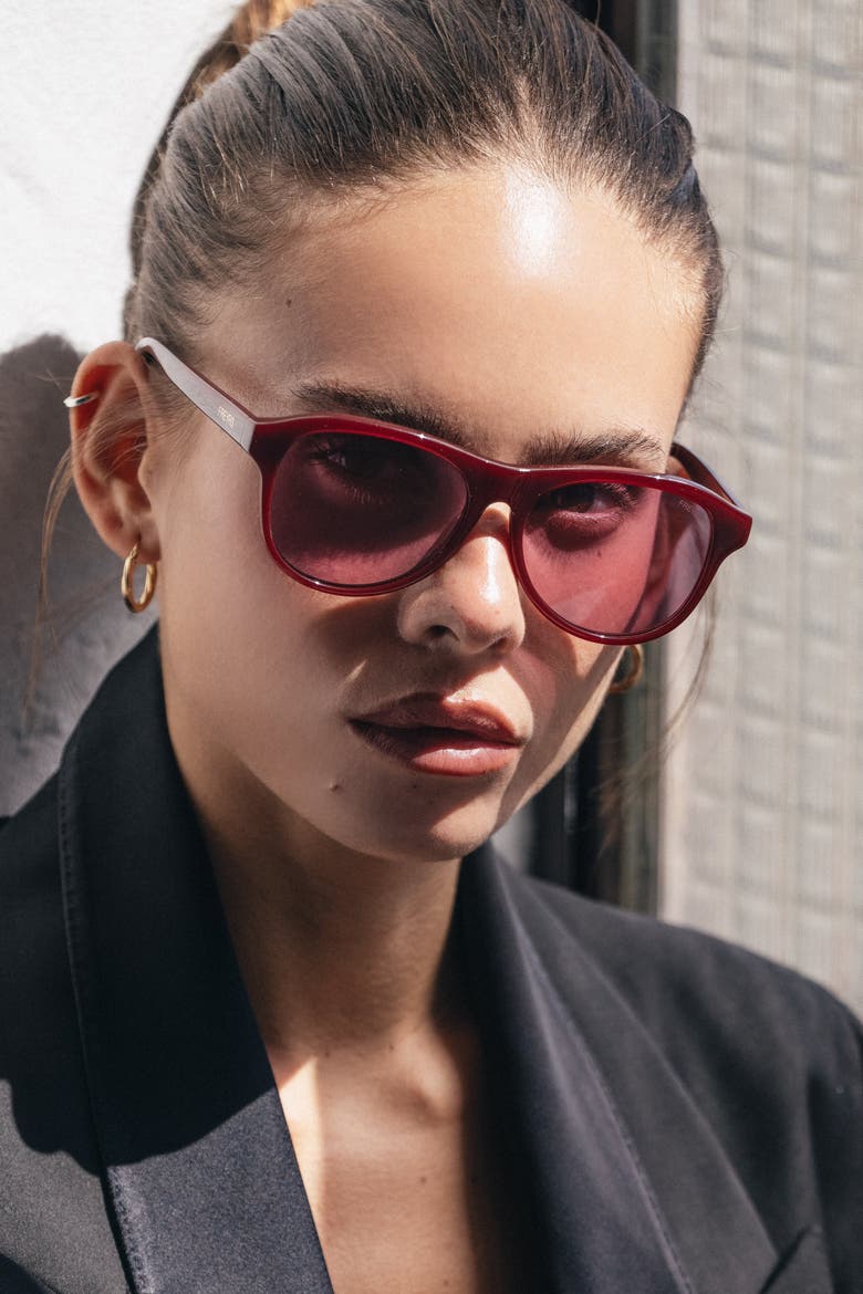 Remi Unisex Sunglasses, Alternate, color, Cherry