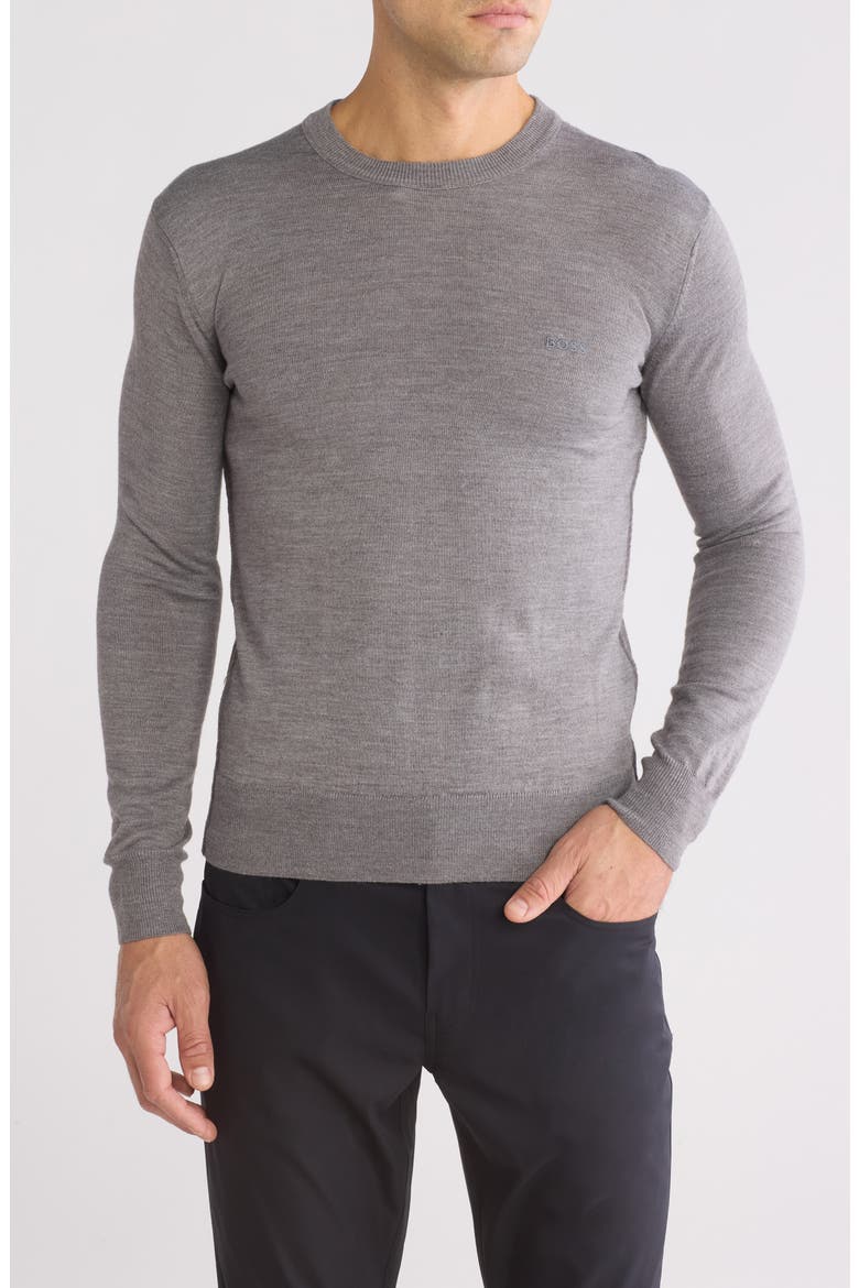 Amac Crewneck Sweater, Main, color, LIGHT GREY
