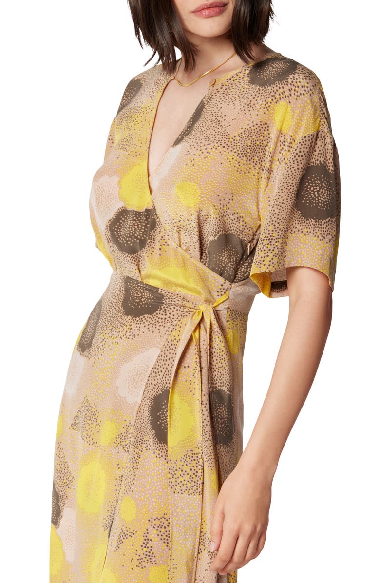Equipment Korinne Silk Wrap Dress, Alternate, color, Praline Multi