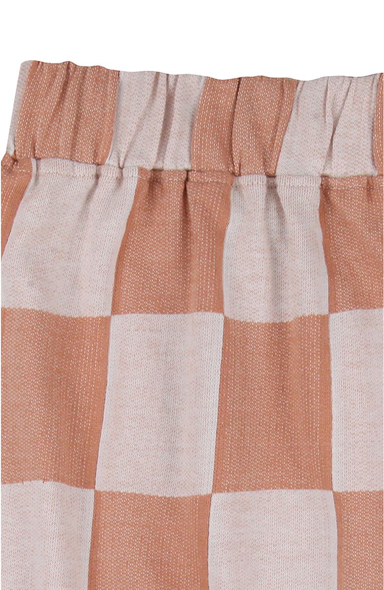 Turtledove London Kids Organic Cotton Bold Check Print Skirt, Alternate, color, Orange