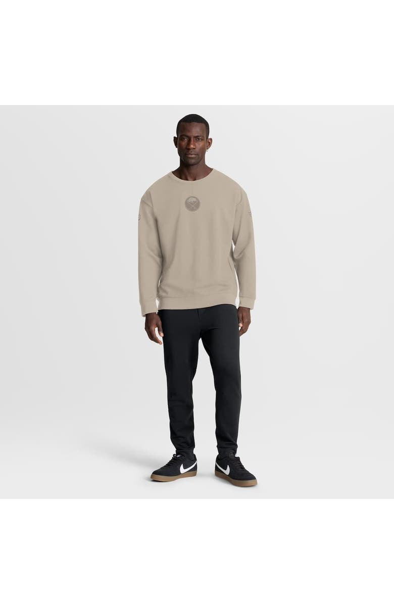 FANATICS Men
s Fanatics Tan Buffalo Sabres Authentic Pro Road Tri-Blend Sweatshirt, Alternate, color, Tan