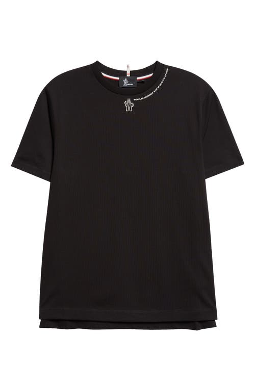 Moncler Logo Graphic T-shirt In Black