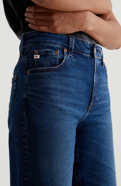 AG AG SAIGE RAW HEM HIGH WAIST ANKLE WIDE LEG JEANS 