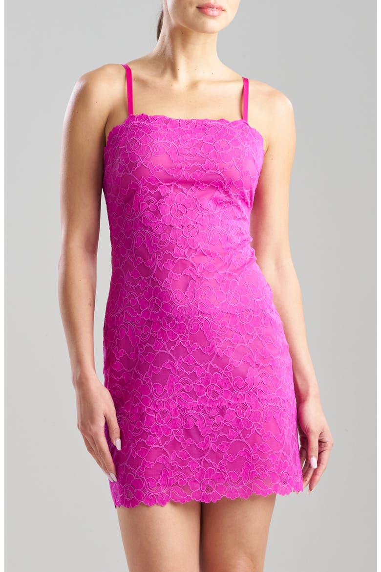 Peony Lace Chemise, Main, color, MAD MAGENTA