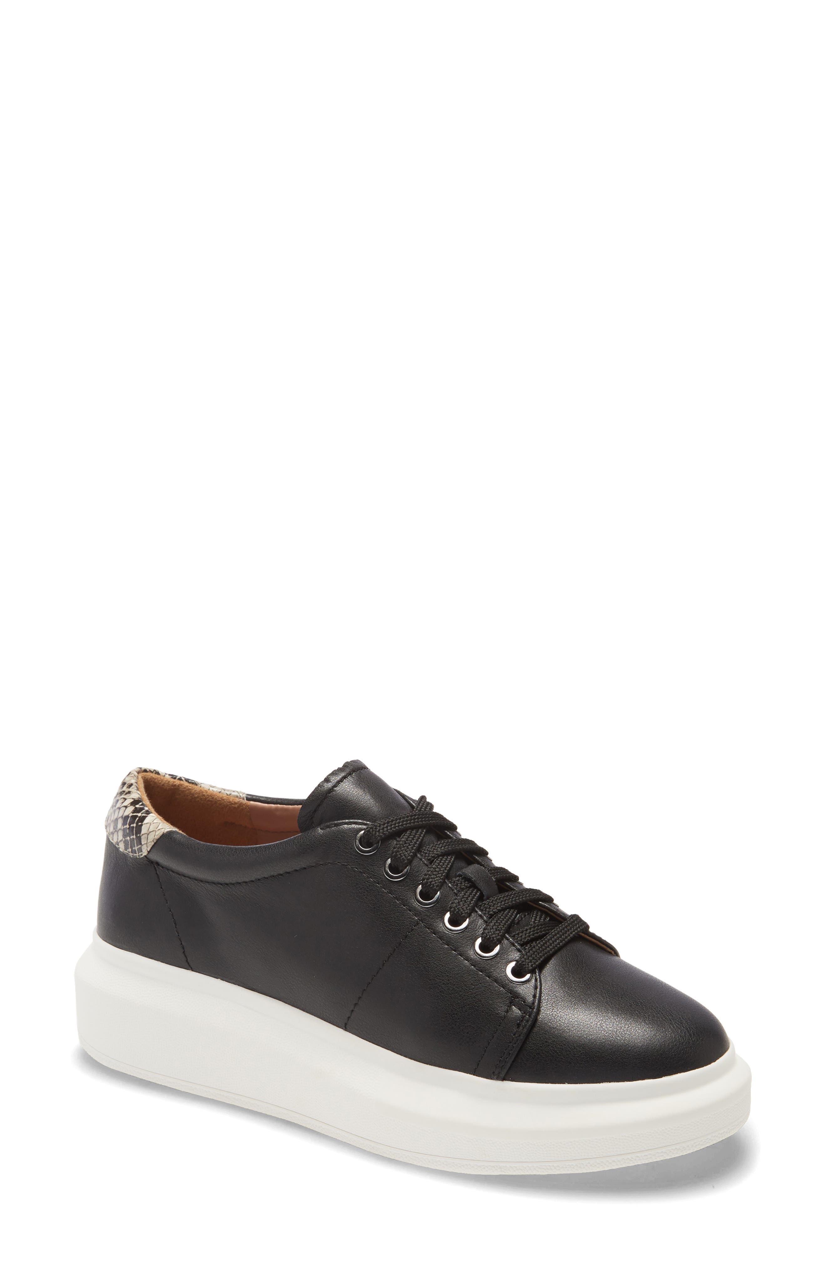 Kelsey Platform Sneaker, Main, color, BLACK/ NATURAL BLACK
