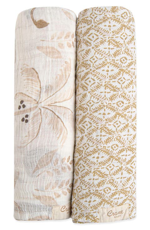 2-Pack Assorted Swaddle Blankets