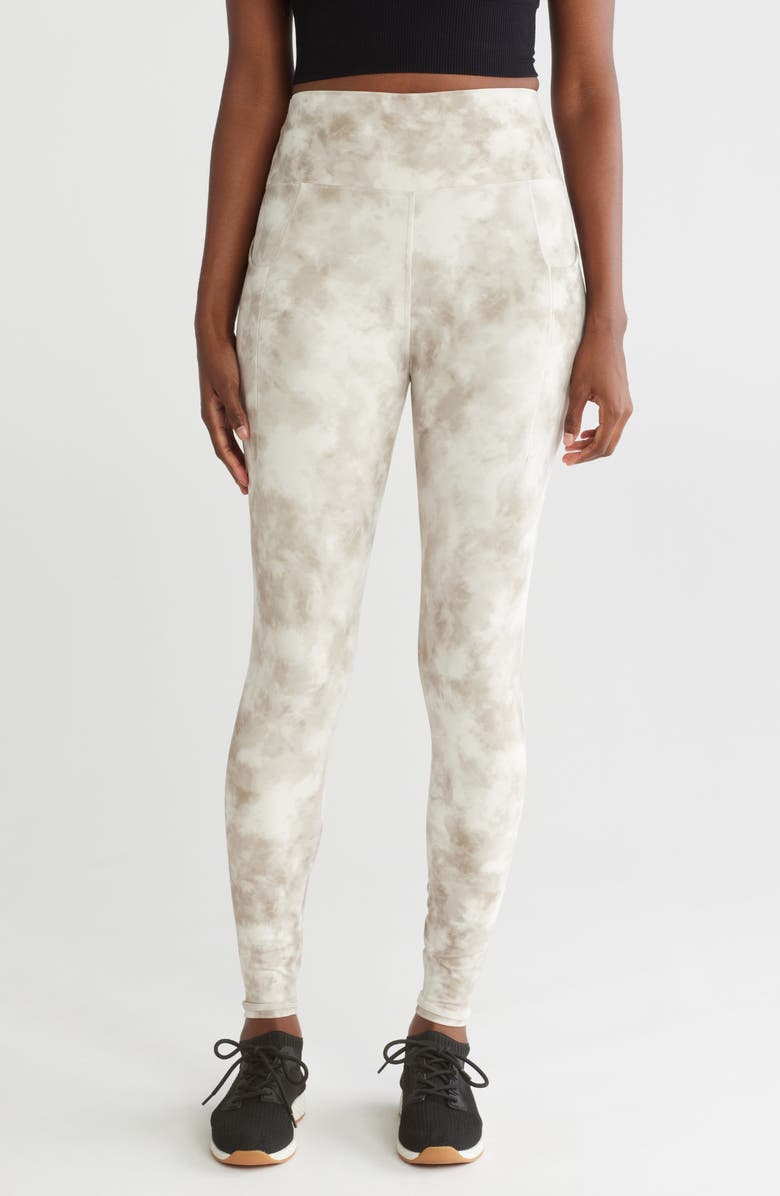 X by Gottex Pocket Ankle Leggings, Main, color, Marble