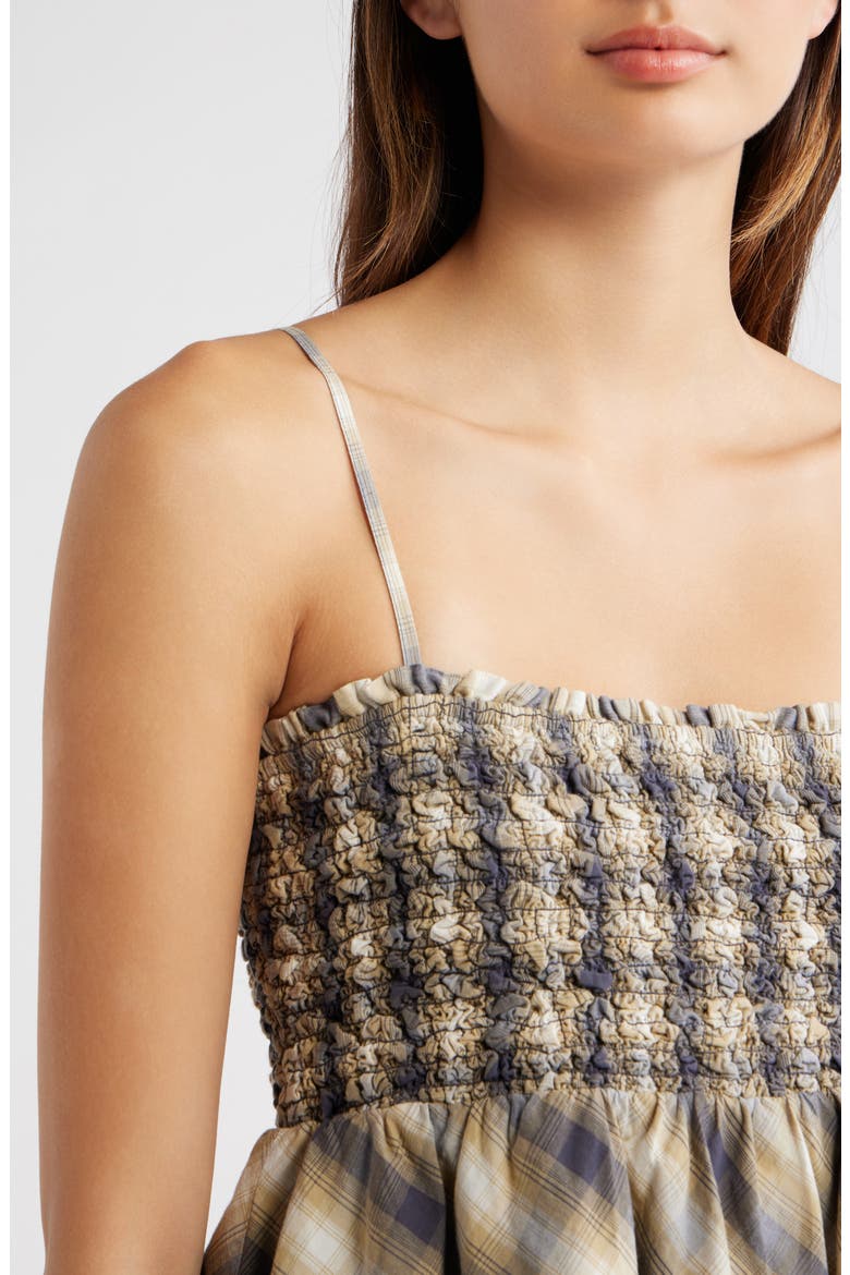 Azalea Smocked Organic Cotton Camisole, Alternate, color, CARDAMON
