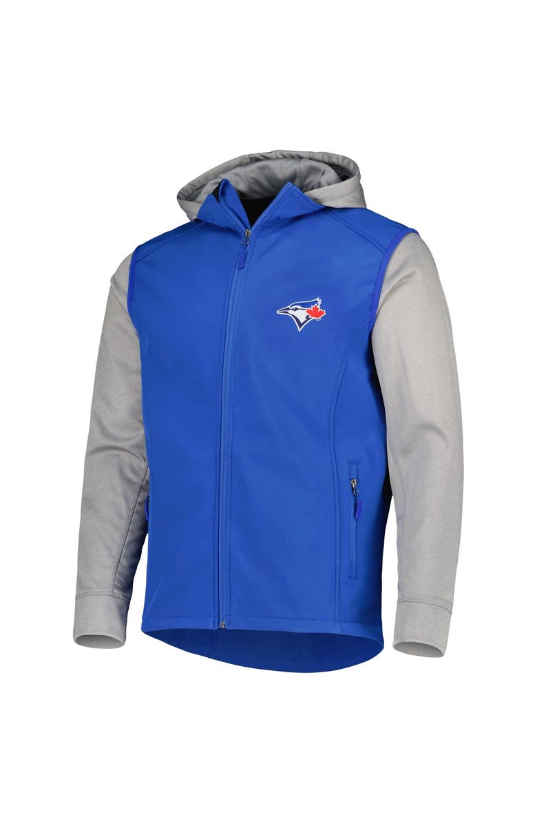 DUNBROOKE Men's Dunbrooke Royal/Heather Gray Toronto Blue Jays Alpha Full-Zip Jacket, Alternate, color, Royal