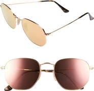 Ray-Ban 54mm Hexagonal Flat Lens Sunglasses
