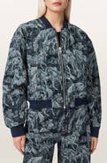 AllSaints Kaytra Horse Print Denim Bomber Jacket