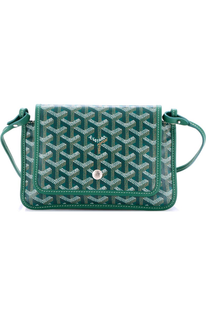 Pre-Owned Goyard Plumet Clutch Wallet Coated Canvas, Main, color, Green